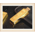 8GB Stick Shape Golden Bar USB Flash Drive (EM025)